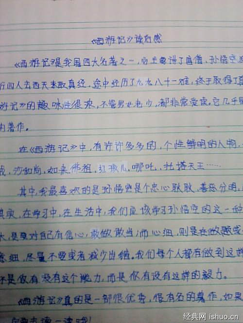 阅读经典后500字