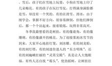 家乡的冬天作文300字