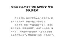 放风筝的作文250字