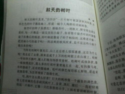 我爱秋天的三年级作文