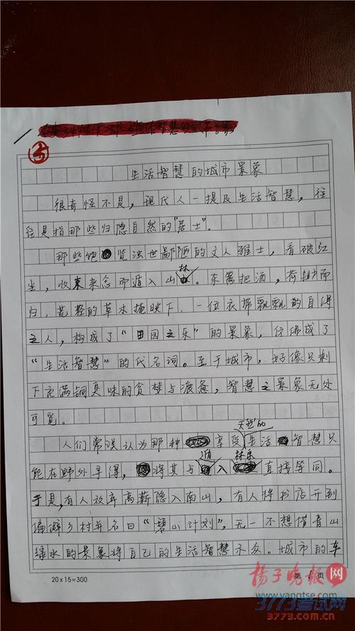 2015年高考满分广东话：学会选择