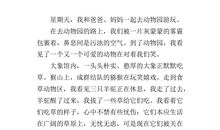 参观动物园作文