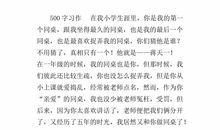 四年级作文我的同桌