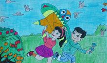 放风筝的作文一年级