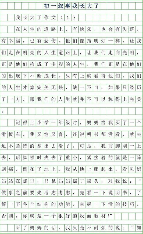 我长大的小学论文
