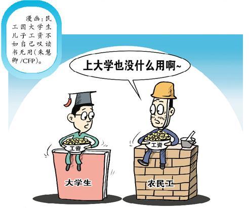 农民工对大学生的建议