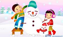 堆雪人作文400字
