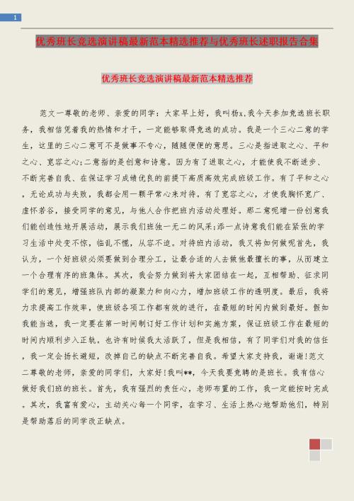 350字小队长讲话