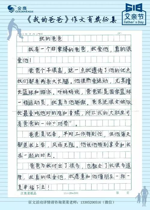 我父亲的高中作文800字