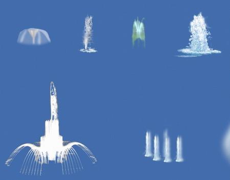 描述音乐喷泉的构图