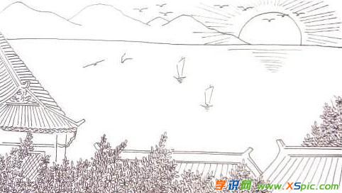 古代诗歌中的景观构图