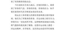 有趣的运动会作文