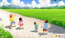 放风筝看图写话