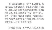 体现家庭亲情的作文