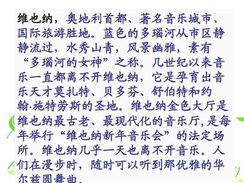 关于阅读维也纳生活的华尔兹的思考