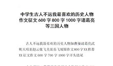 作文我眼中的诸葛亮