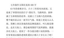 十一见闻作文400字