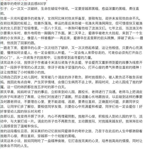 阅读名人传记后的300个单词