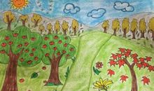 秋天来了一年级作文