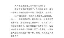 难忘的圣诞节作文