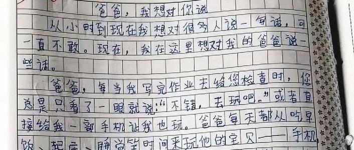 我爸三年级小学作文