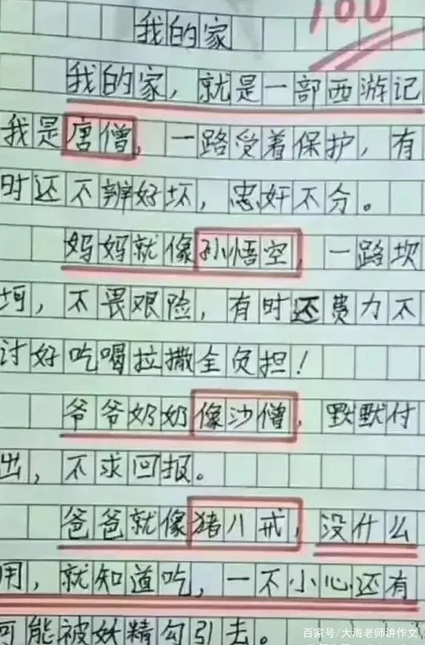 我爸小学生作文