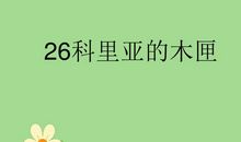 科里亚的木匣读后感