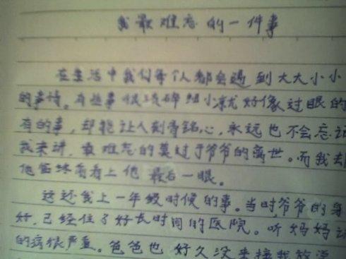 感人的东西200字