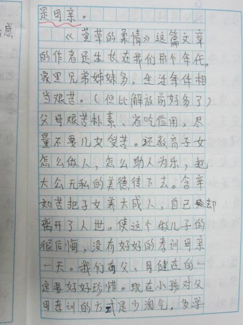 看完母爱之后