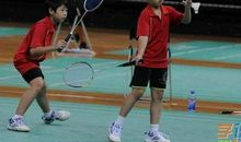 我学会了打羽毛球