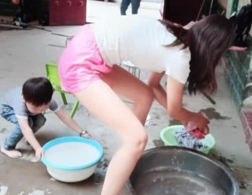 我学会了洗衣服