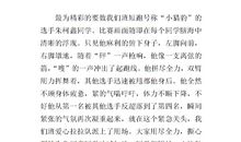 精彩的校运会作文