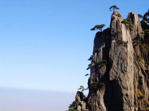 美丽的黄山组成