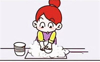 我学会洗碗100字