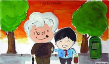 二年级作文助人为乐