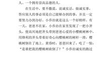 一个真诚的人作文