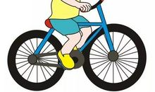 第一次骑自行车400字