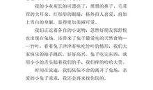 写小兔子的作文450字