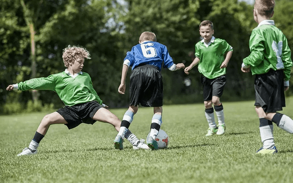 精彩的足球比赛组成