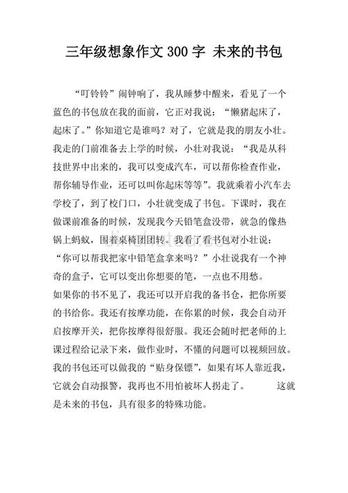 未来的书包组成