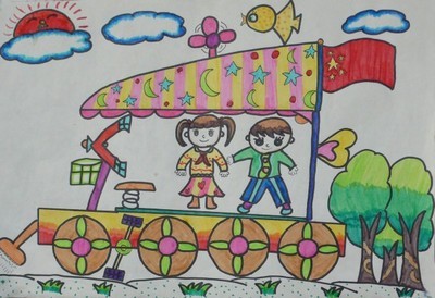 蓝蓝的天空下的组成