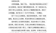 向老师道歉的话