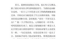 妈妈的目光作文