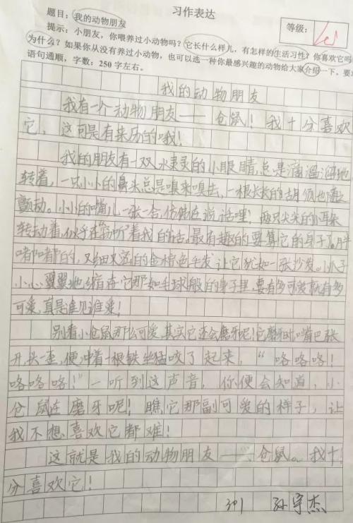 三年级下课后优秀作文