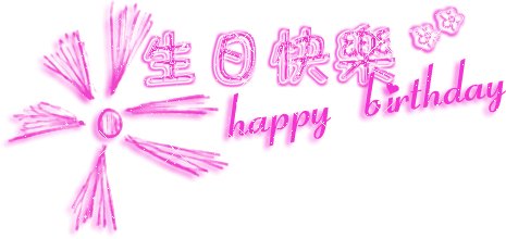生日快乐的话