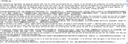 英语读后感60字