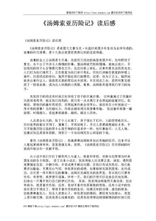 读汤姆后500字