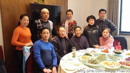 晚餐时同事的祝福