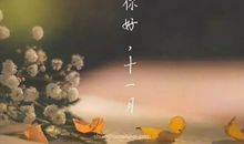 十一月你好经典语录 十一月早安说说