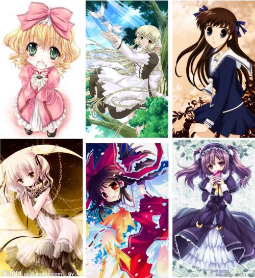 可爱的小女孩标志